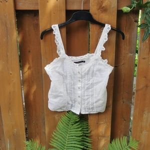 EUC Abercrombie Eyelets Boho Tank Top (XS)